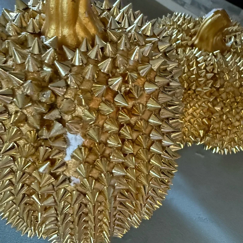 Z Gallerie Gold Spiked Pumpkins